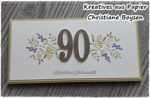 Karte zum 90. Geburtstag